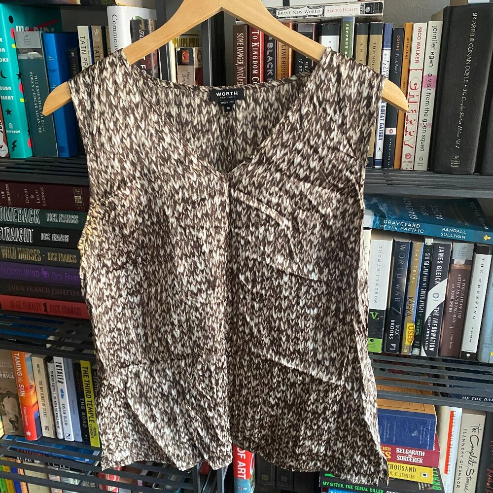 Worth silk sleeveless top, size 10